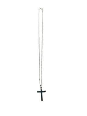 Andrew Christian Cross Necklace Silver — One Size